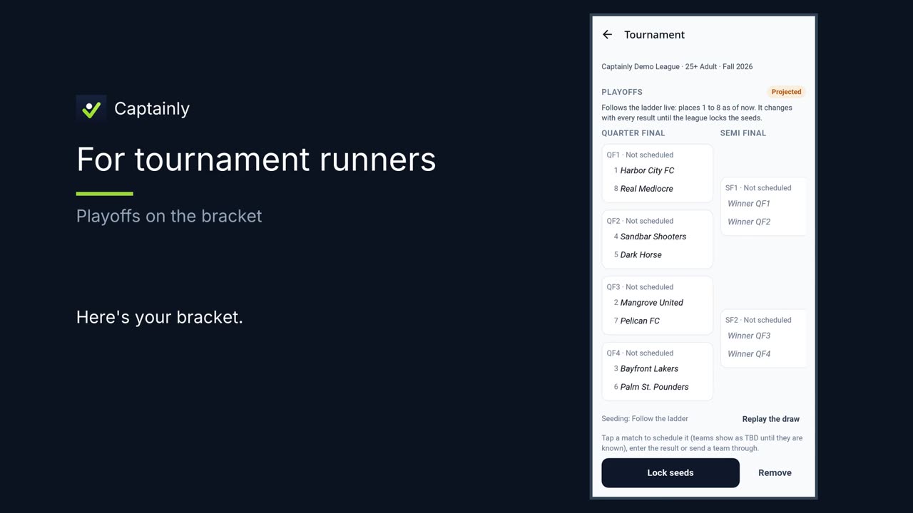 Tournament video: the live bracket